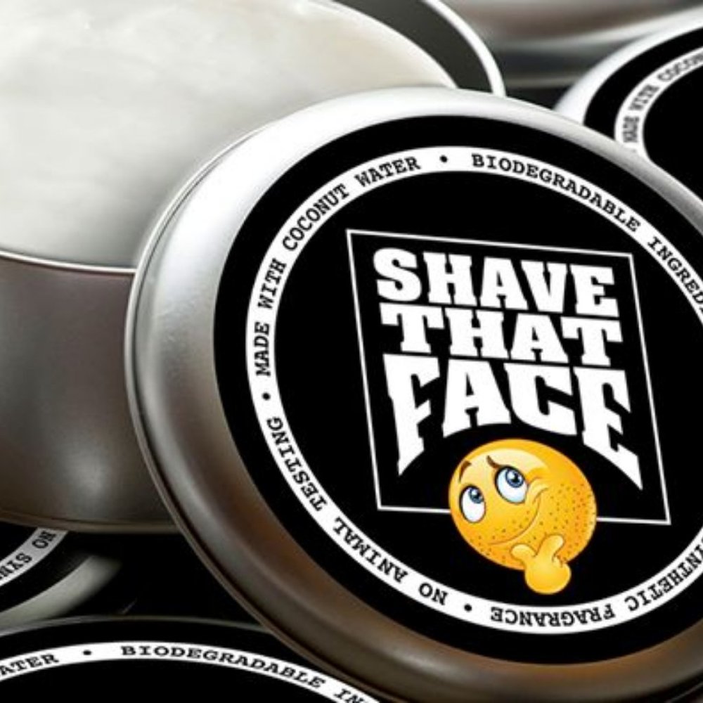 SHAVE THAT FACE Men's Shaving Cream 4oz Tin - Picture 1 of 7